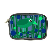 Green And Blue Bird Coin Purse by Valentinaart