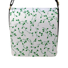 Nature Pattern Flap Messenger Bag (l)  by gumacreative