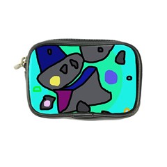 Blue Comic Abstract Coin Purse by Valentinaart