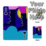 Walking on the clouds  Playing Cards 54 Designs  Front - Club3