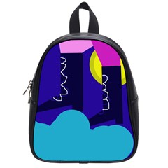 Walking On The Clouds  School Bags (small)  by Valentinaart