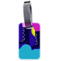 Walking On The Clouds  Luggage Tags (two Sides) by Valentinaart