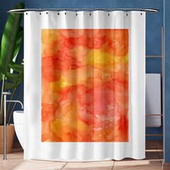 Watercolor Yellow Fall Autumn Real Paint Texture Artists Shower Curtain 60  X 72  (medium)  by CraftyLittleNodes