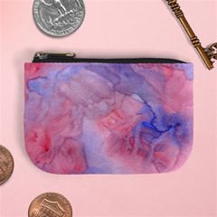 Galaxy Cotton Candy Pink And Blue Watercolor  Mini Coin Purses by CraftyLittleNodes