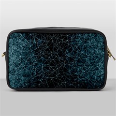 Polygonal And Triangles In Blue Colors  Toiletries Bags by vanessagf