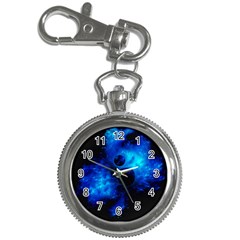 Blue Universe Fractal Pattern Key Chain Watches by traceyleeartdesigns