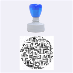 Red And Green Hypnoses Rubber Round Stamps (medium) by Valentinaart