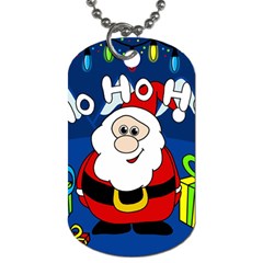 Santa Claus  Dog Tag (one Side) by Valentinaart