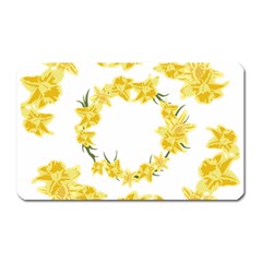 Daffodils Illustration  Magnet (rectangular) by vanessagf