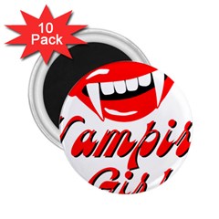 Vampire Girl 2 25  Magnets (10 Pack)  by igorsin