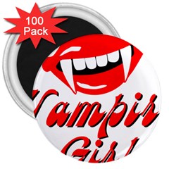 Vampire Girl 3  Magnets (100 Pack) by igorsin