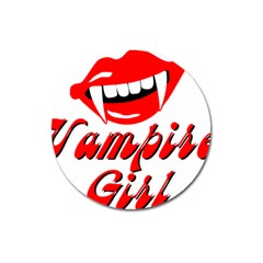 Vampire Girl Magnet 3  (round) by igorsin