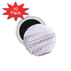 Lilac Stripes 1 75  Magnets (10 Pack)  by picsaspassion