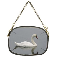 Swimming White Swan Chain Purses (one Side)  by picsaspassion