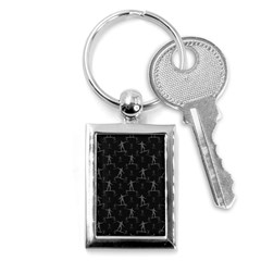 Surfing Motif Pattern Key Chains (rectangle)  by dflcprints