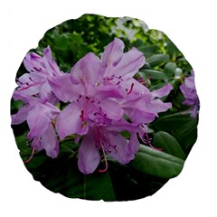 Purple Rhododendron Flower Large 18  Premium Flano Round Cushions by picsaspassion