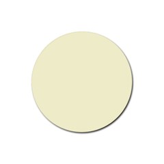 Yellow Color Design Rubber Coaster (round)  by picsaspassion