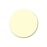 Yellow color design Magnet 3  (Round) Front