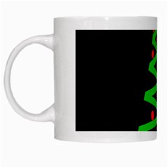 Simple Xmas Tree White Mugs by Valentinaart