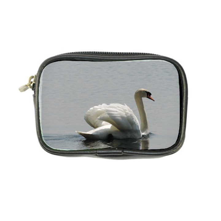 Swimming white Swan Coin Purse