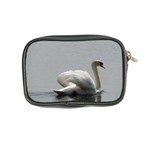 Swimming white Swan Coin Purse Back