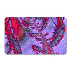 Freaky Friday Red  Lilac Magnet (rectangular) by Fractalworld