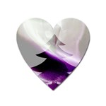 Purple Christmas Tree Heart Magnet Front