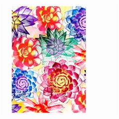 Colorful Succulents Small Garden Flag (two Sides) by DanaeStudio