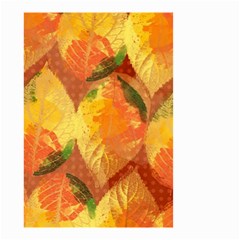 Fall Colors Leaves Pattern Small Garden Flag (two Sides) by DanaeStudio