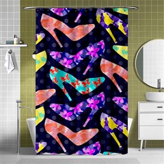 Colorful High Heels Pattern Shower Curtain 48  X 72  (small)  by DanaeStudio