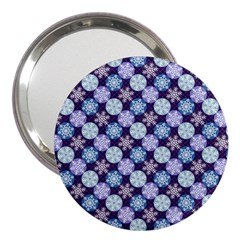 Snowflakes Pattern 3  Handbag Mirrors by DanaeStudio