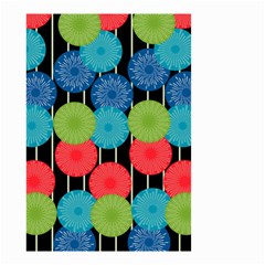 Vibrant Retro Pattern Small Garden Flag (two Sides) by DanaeStudio