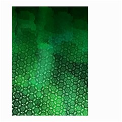 Ombre Green Abstract Forest Small Garden Flag (two Sides) by DanaeStudio