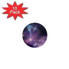 Blue Galaxy  1  Mini Buttons (10 Pack)  by DanaeStudio