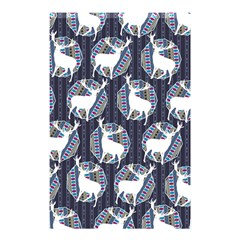 Geometric Deer Retro Pattern Shower Curtain 48  X 72  (small)  by DanaeStudio