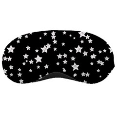 Black And White Starry Pattern Sleeping Masks by DanaeStudio