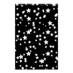 Black And White Starry Pattern Shower Curtain 48  X 72  (small)  by DanaeStudio