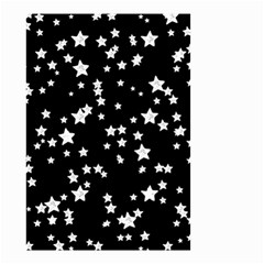 Black And White Starry Pattern Small Garden Flag (two Sides) by DanaeStudio