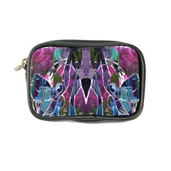 Sly Dog Modern Grunge Style Blue Pink Violet Coin Purse by EDDArt