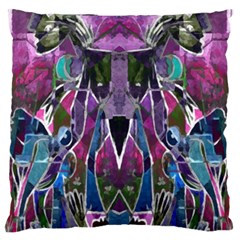 Sly Dog Modern Grunge Style Blue Pink Violet Standard Flano Cushion Case (two Sides) by EDDArt