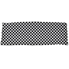 Sports Racing Chess Squares Black White Body Pillow Case (dakimakura) by EDDArt