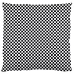 Sports Racing Chess Squares Black White Large Cushion Case (Two Sides) Back