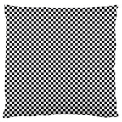 Sports Racing Chess Squares Black White Large Flano Cushion Case (one Side) by EDDArt