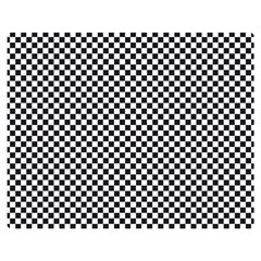 Sports Racing Chess Squares Black White Double Sided Flano Blanket (medium)  by EDDArt