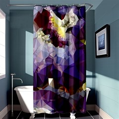 Purple Abstract Geometric Dream Shower Curtain 36  X 72  (stall)  by DanaeStudio