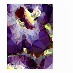 Purple Abstract Geometric Dream Small Garden Flag (two Sides) by DanaeStudio