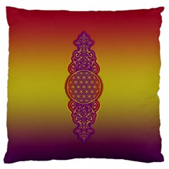 Flower Of Life Vintage Gold Ornaments Red Purple Olive Standard Flano Cushion Case (two Sides) by EDDArt