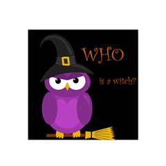 Who Is A Witch? - Purple Satin Bandana Scarf by Valentinaart