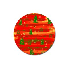 Xmas Magic Magnet 3  (round) by Valentinaart