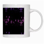 Purple elegant Xmas White Mugs Right